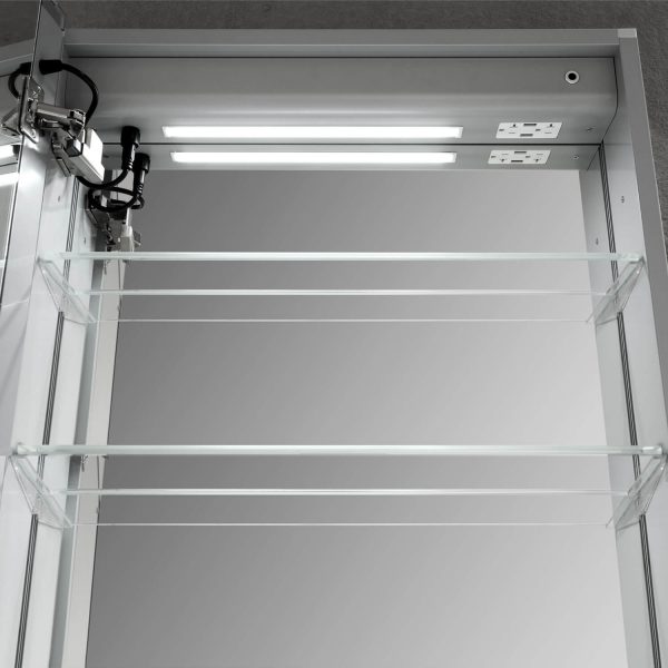 BLOSSOM Asta 30x32 Inch LED Medicine Cabinet with Clock