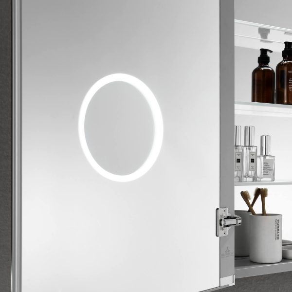 BLOSSOM Asta 24x32 Inch LED Medicine Cabinet with Clock