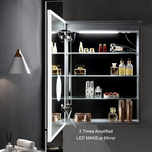 BLOSSOM Sirius 24x32 Inch LED Medicine Cabinet with Clock