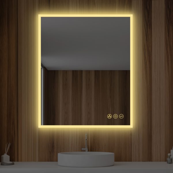 BLOSSOM Beta 30″x36″ LED Mirror with Frosted Edge