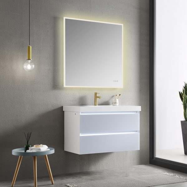 BLOSSOM Beta 30″x36″ LED Mirror with Frosted Edge