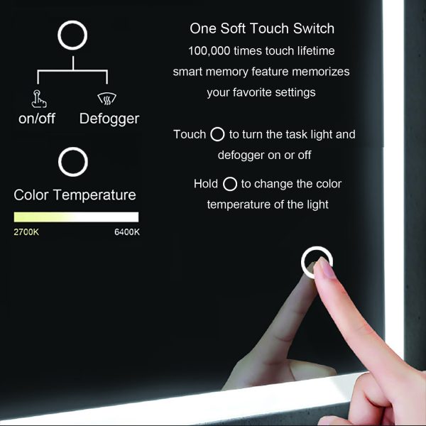 BLOSSOM Lyra 24 x 30 Inch LED Mirror