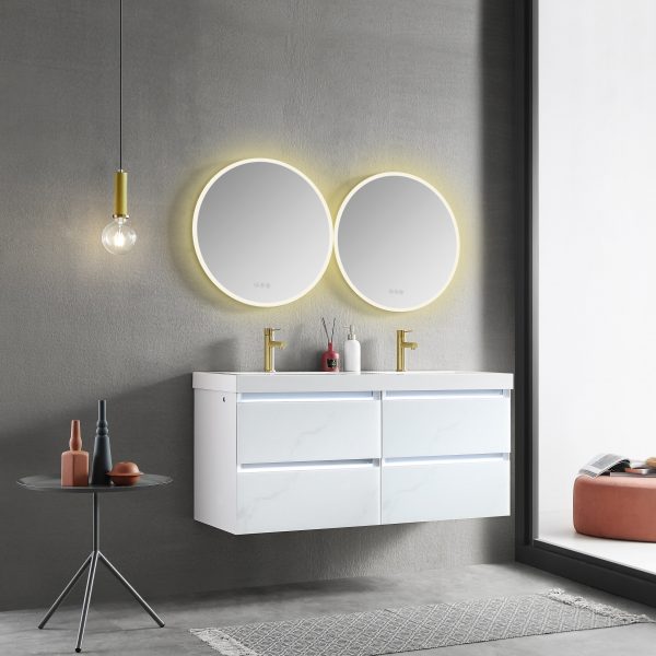 BLOSSOM Orion 32″ Round LED Mirror with Frosted EDGE