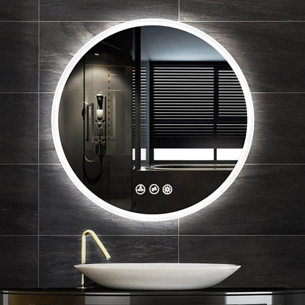 BLOSSOM Orion 24″ Round LED Mirror with Frosted Edge