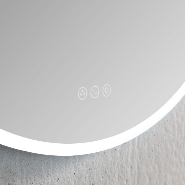BLOSSOM Orion 24″ Round LED Mirror with Frosted Edge