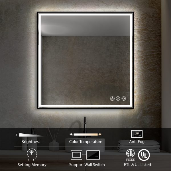 BLOSSOM Stellar 36 Inch Square LED Mirror