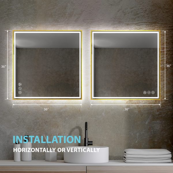 BLOSSOM Stellar 36 Inch Square LED Mirror