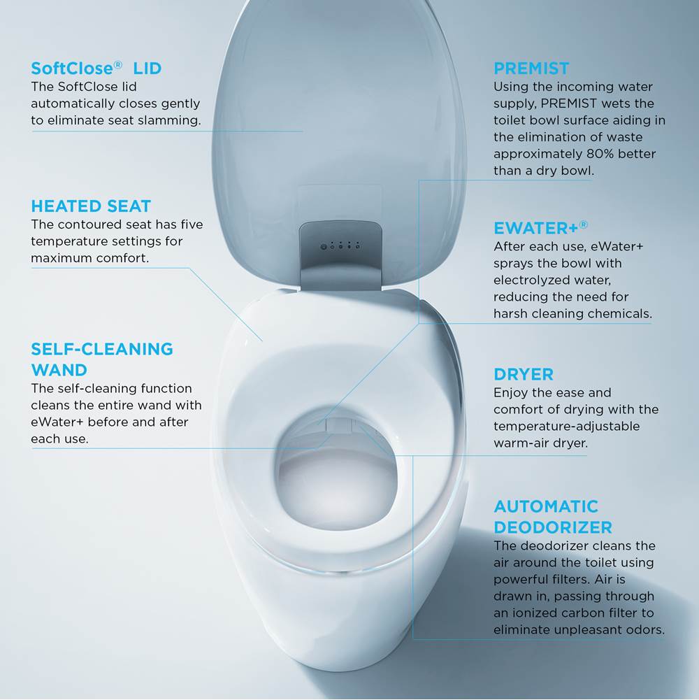 TOTO NEOREST® NX1 Dual Flush Luxury One-Piece Toilet & Bidet