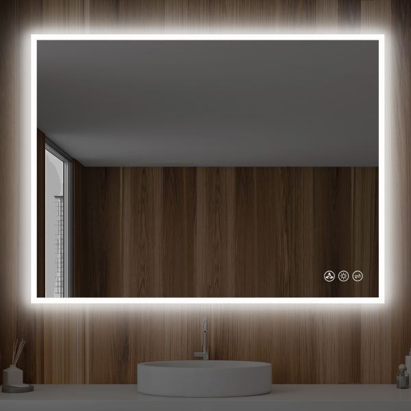 BLOSSOM Beta 48″x36″ LED Mirror with Frosted Edge