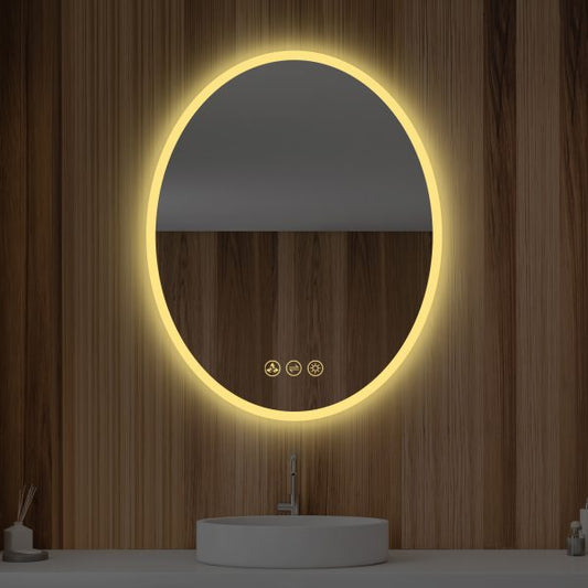 BLOSSOM Oval 24 Inch LED Mirror