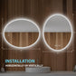 BLOSSOM Oval 20 Inch LED Mirror