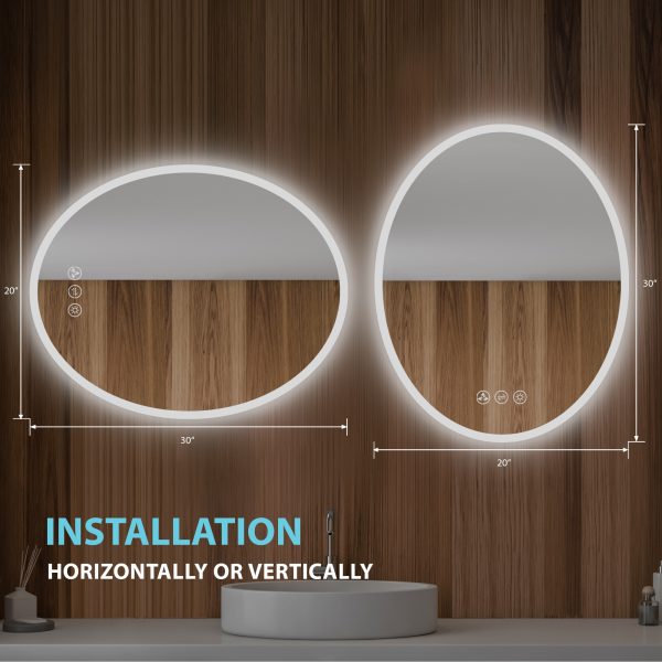 BLOSSOM Oval 24 Inch LED Mirror