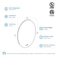 BLOSSOM Oval 24 Inch LED Mirror