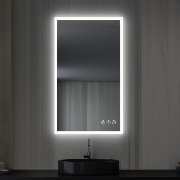 BLOSSOM Beta 21″x36″ LED Mirror with Frosted Edge