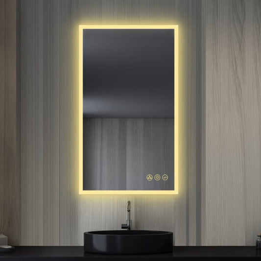 BLOSSOM Beta 21″x36″ LED Mirror with Frosted Edge