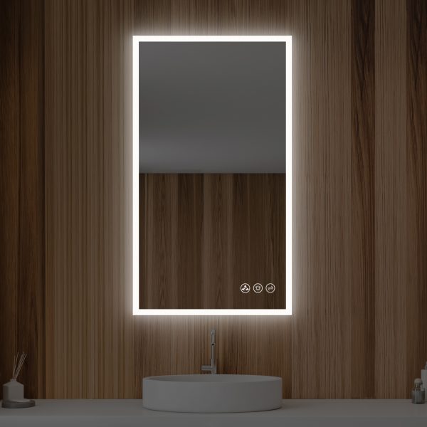 BLOSSOM Beta 21″x36″ LED Mirror with Frosted Edge