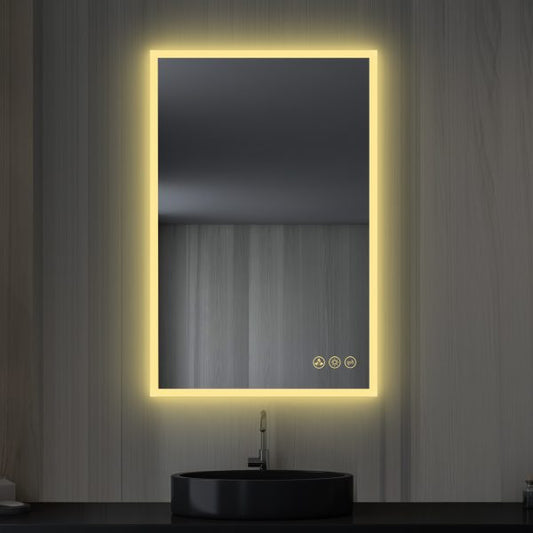 BLOSSOM Beta 24″x36″ LED Mirror with Frosted Edge
