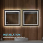 BLOSSOM Lyra 30 x 30 Inch LED Mirror